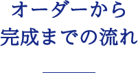 オーダーから完成までの流れ